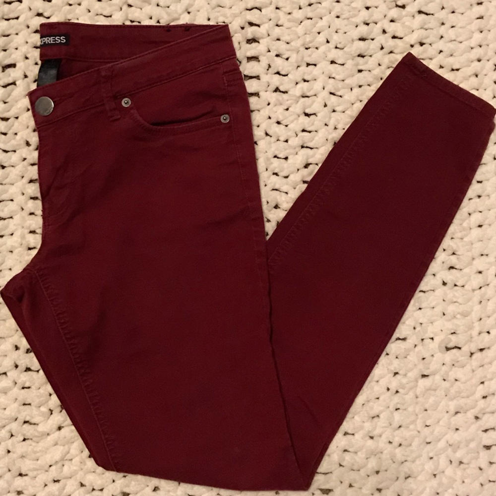 Red Express Skinny Jeans size 8